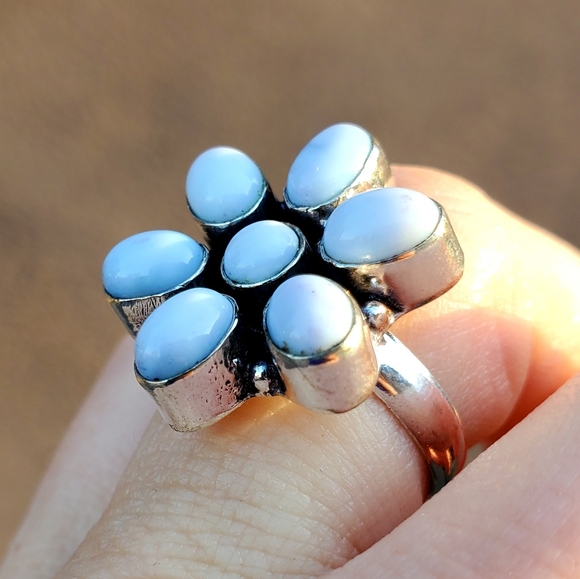 New Owyhee Opal 925 Silver Ring. - Picture 5 of 8